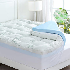 Dual Layer 4 Inch Memory Foam Mattress Topper