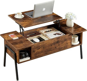 Lift Top Coffee Table with Hidden Storage