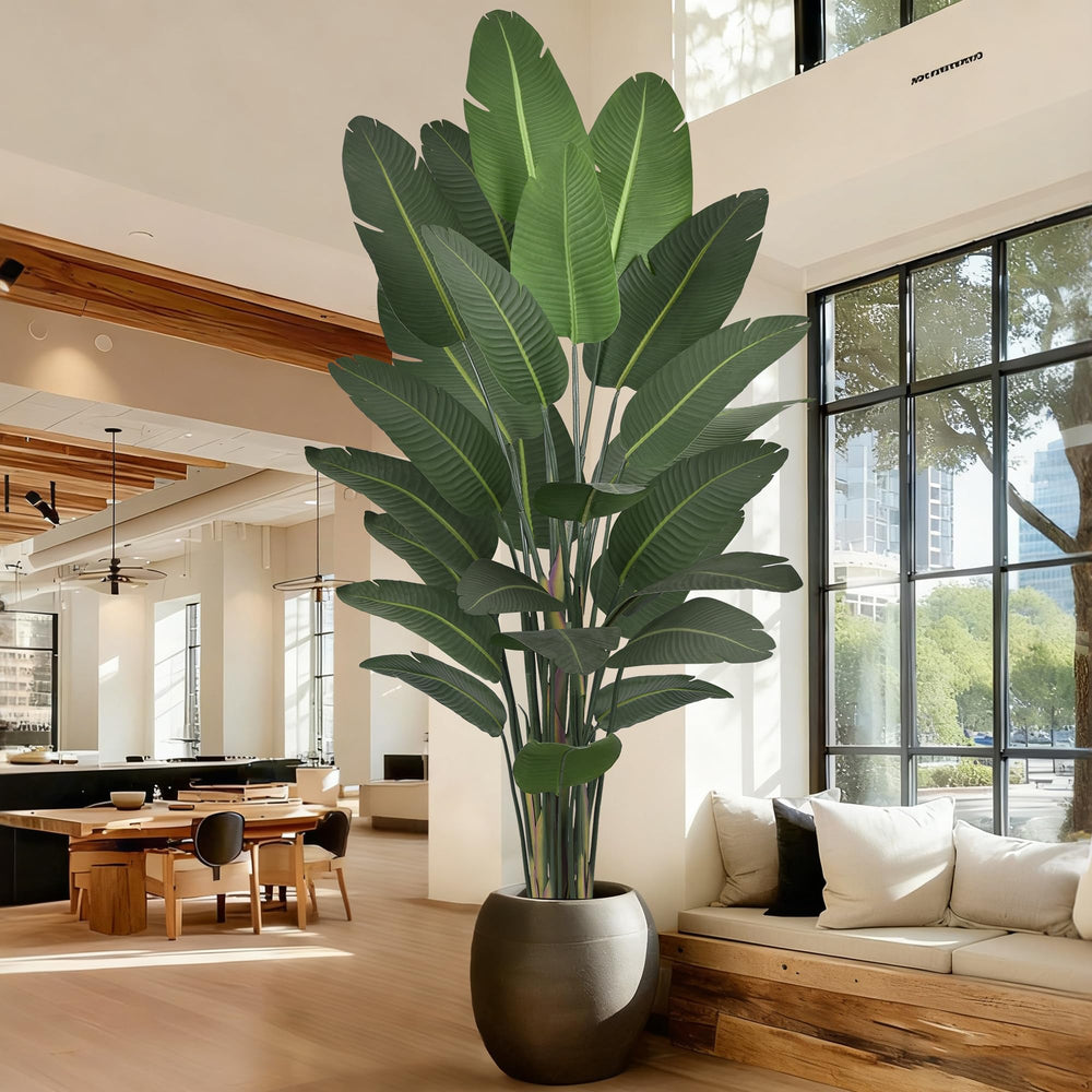 Artificial Bird of Paradise Tree with Banana Leaves – 6ft 7ft 8ft 9ft