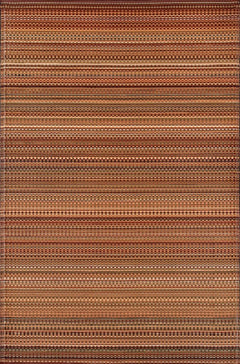 Geometric Outdoor Rug – Reversible Recycled Plastic Mat 6x9