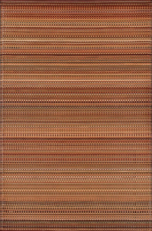 Geometric Outdoor Rug – Reversible Recycled Plastic Mat 6x9
