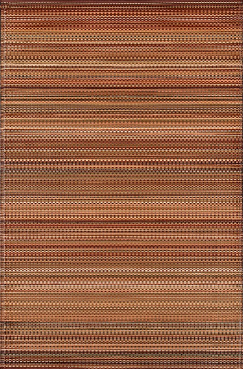 Geometric Outdoor Rug – Reversible Recycled Plastic Mat 6x9