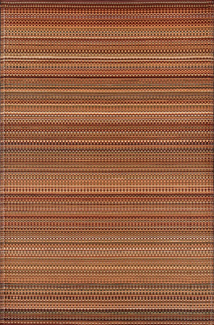 Geometric Outdoor Rug – Reversible Recycled Plastic Mat 6x9