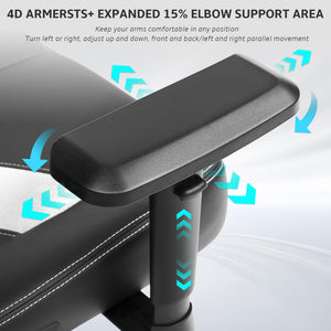High Back Ergonomic Gaming Chair with 4D Armrests