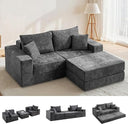 79" Modular Sectional Loveseat with Ottoman & Sleeper