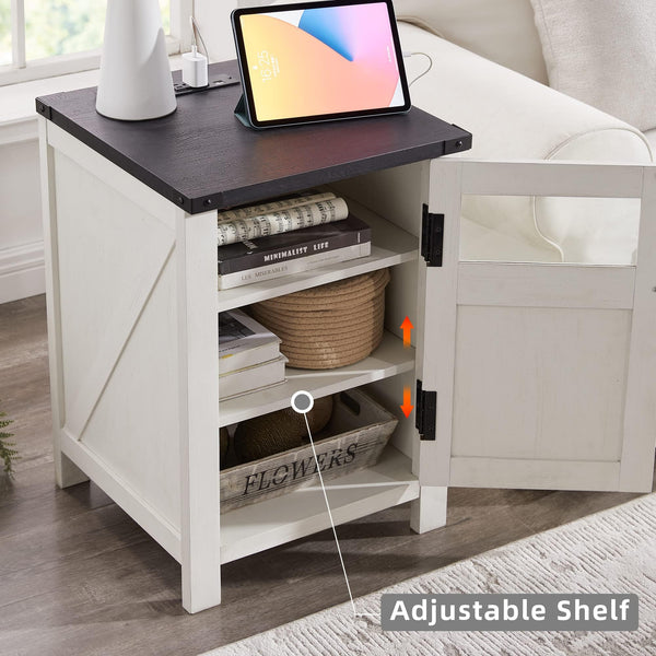 Farmhouse Queen Bedroom Set with 2 Nightstands