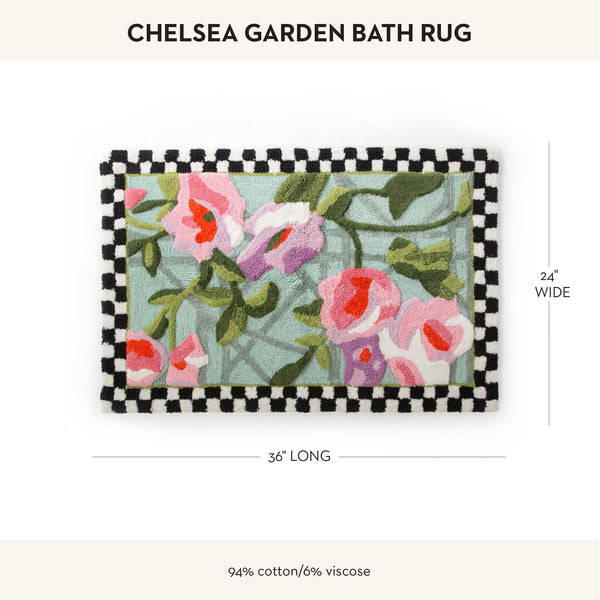 Chelsea Garden Cotton Bath Rug 24" x 36"