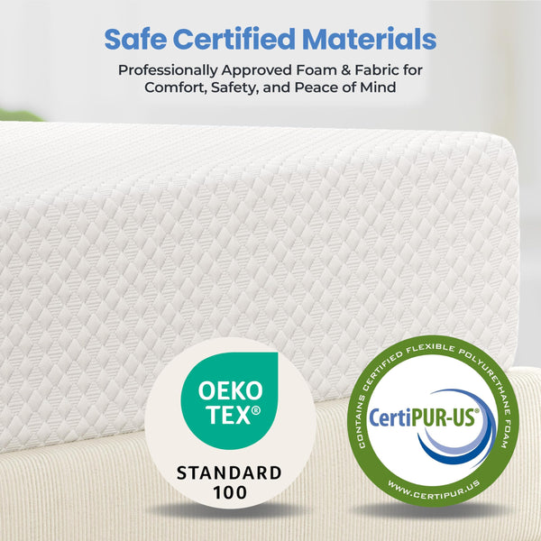 Gel Memory Foam Mattress | Green Tea Infused | CertiPUR-US | Twin, Full, Queen