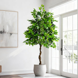 Large Artificial Ficus Tree – Indoor Floor Plant Decor