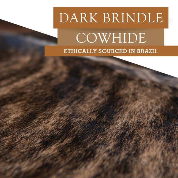 Dark Brindle Cowhide Area Rug