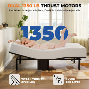 Queen Adjustable Bed Frame with Head & Foot Incline