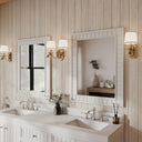 Rectangular Wood Framed Wall Mirror 37"x28"