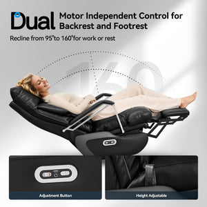 Dual Motor Electric Executive Office Chair with Footrest
