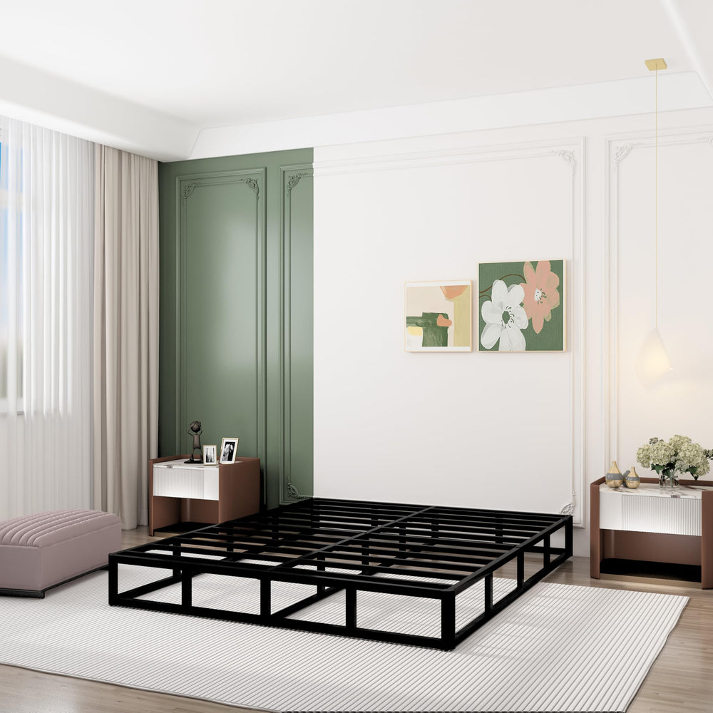 9 Inch Heavy Duty Metal Box Spring Mattress Foundation