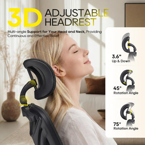Ergonomic Office Chair with Footrest & Mesh Back