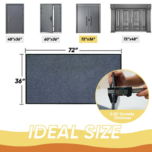 Heavy Duty Indoor Outdoor Doormat 3 x 6 ft