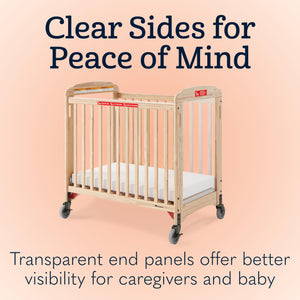 Infant Evacuation Daycare Crib with Clearview Panels & Foam Mattress