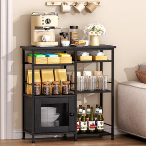 Farmhouse Coffee Bar Cabinet with Doors