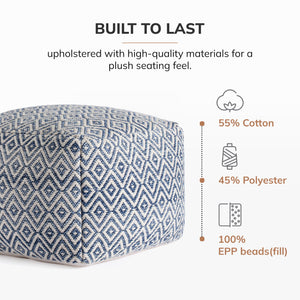 Handmade Pouf Ottoman Foot Rest