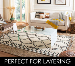Natural Fiber Jute Area Rug 6x9 – Farmhouse Style