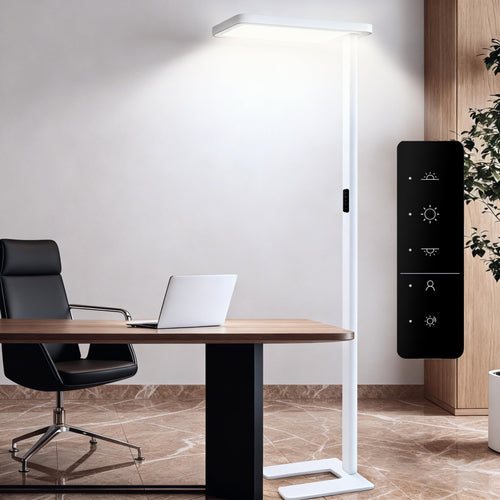 LED Floor Lamp with Motion Sensor – 9500LM, 4000K, Dimmable, Eye-Care Standing Light