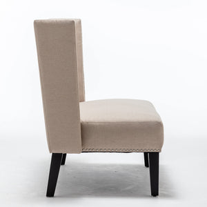 Tufted Loveseat Sofa with Wingback & Nail Head Trim