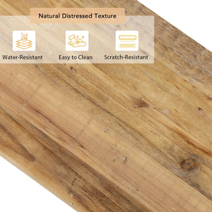 Reclaimed Wood Console Table 59-Inch Farmhouse Entryway Table