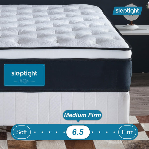12-Inch Pillow Top Hybrid Mattress – Memory Foam & Pocket Spring