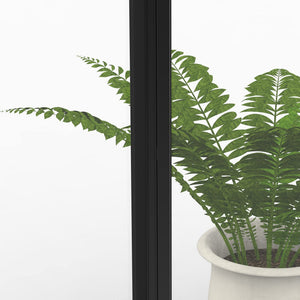 3-Panel Trifold Acrylic Room Divider with Casters
