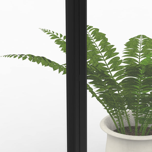 3-Panel Trifold Acrylic Room Divider with Casters