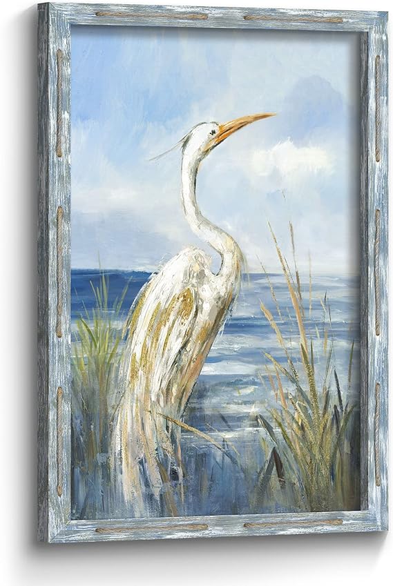 Framed Coastal Seabird Wall Art Print