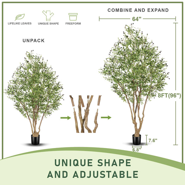 Artificial Olive Tree with Realistic Fruits – 6ft, 7ft & 8ft