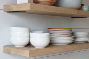 White Oak Floating Shelves Set of 2 | 11" Deep | Wall Mount
