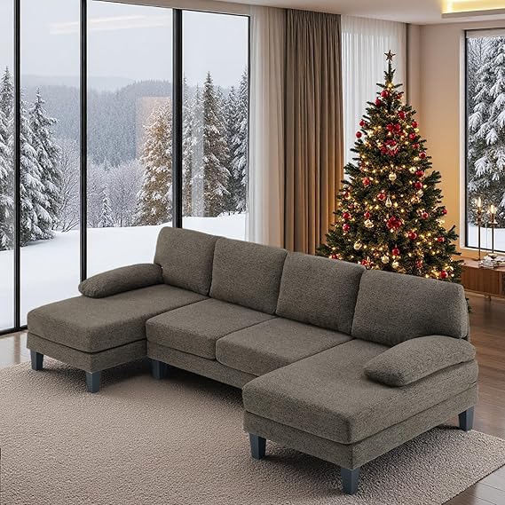 U-Shaped Sectional Couch with Dual Chaise