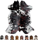 Genuine Cowhide Rug 6x7 ft – Hair On, Western & Rustic Home Decor