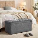 Storage Ottoman Bench with Lid – Tufted Velvet Footrest & Bedroom Chest
