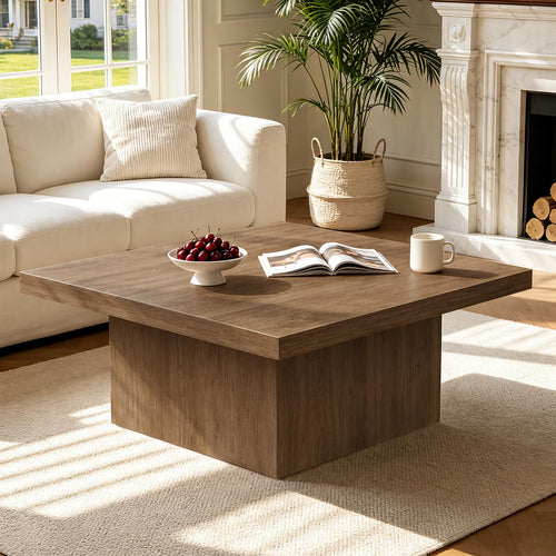 Square Coffee Table with Large Tabletop