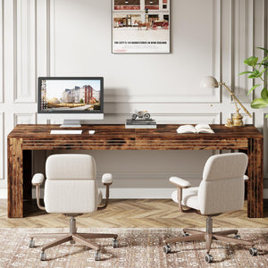 79-Inch Two-Person Double Computer Desk