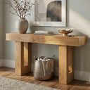 63" Farmhouse Console Table with Drawers