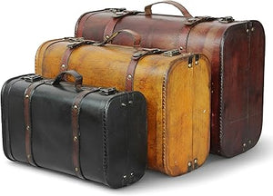 Vintage Keepsake Trunk & Suitcase Set