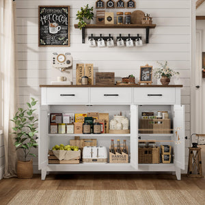47" Buffet Cabinet with Storage & Drawers
