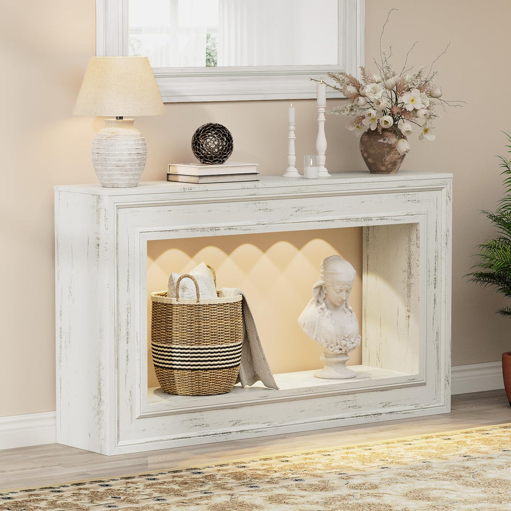 55" Console Table with LED Lights & Storage