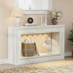 55" Console Table with LED Lights & Storage