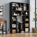 6-Shelf Open Bookcase, 71" H Freestanding Display Storage