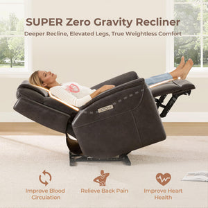 Power Zero Gravity Recliner Chair with USB & Type-C Charging