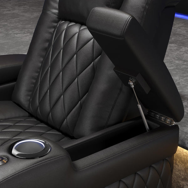 3-Seat Power Recliner with Center Console