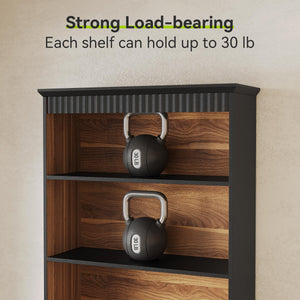 72-Inch Tall Narrow Bookshelf with 2 Drawers, 5-Tier Floor Standing Bookcase