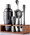 7-Piece Cocktail Shaker Set with Bamboo Stand