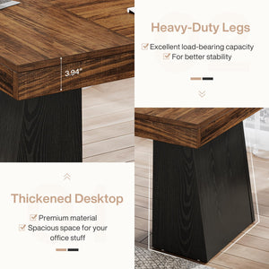 55-Inch Double Pedestal Executive Desk