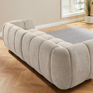Modern Boucle Loveseat Sofa 88 Inch Tufted Cloud Couch